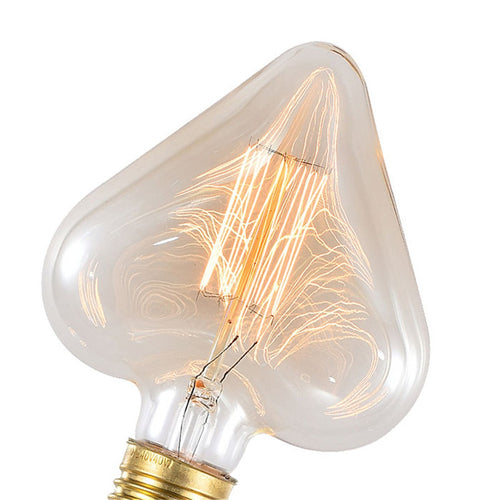 40W Edison vintage filament incandescent heart bulb - vue 3 sur 3