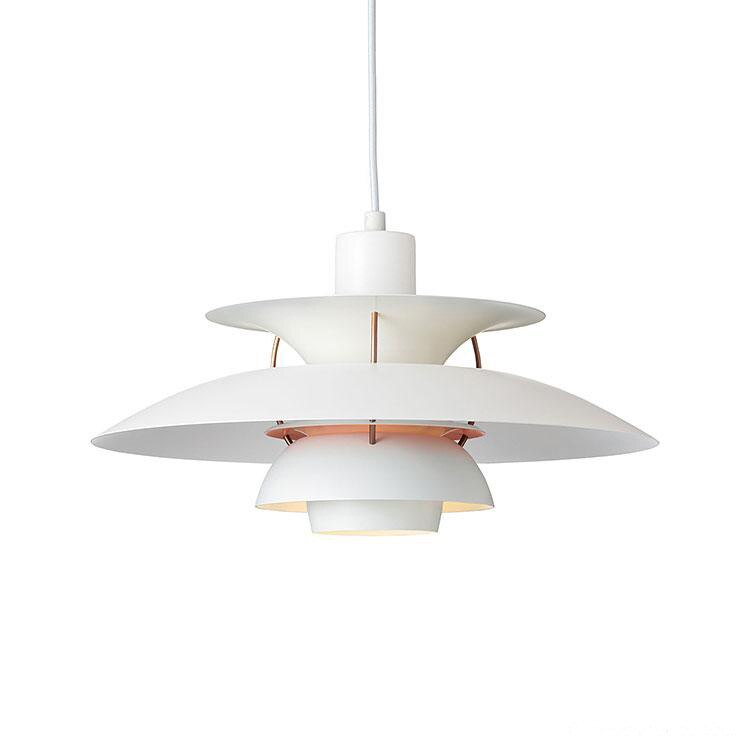Modern LED pendant light with multiple Coen metal shades - vue 13 sur 28