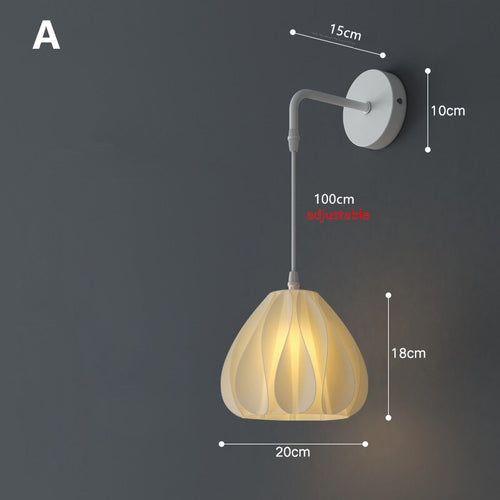 Modern white metal wall light Gilor - vue 7 sur 9