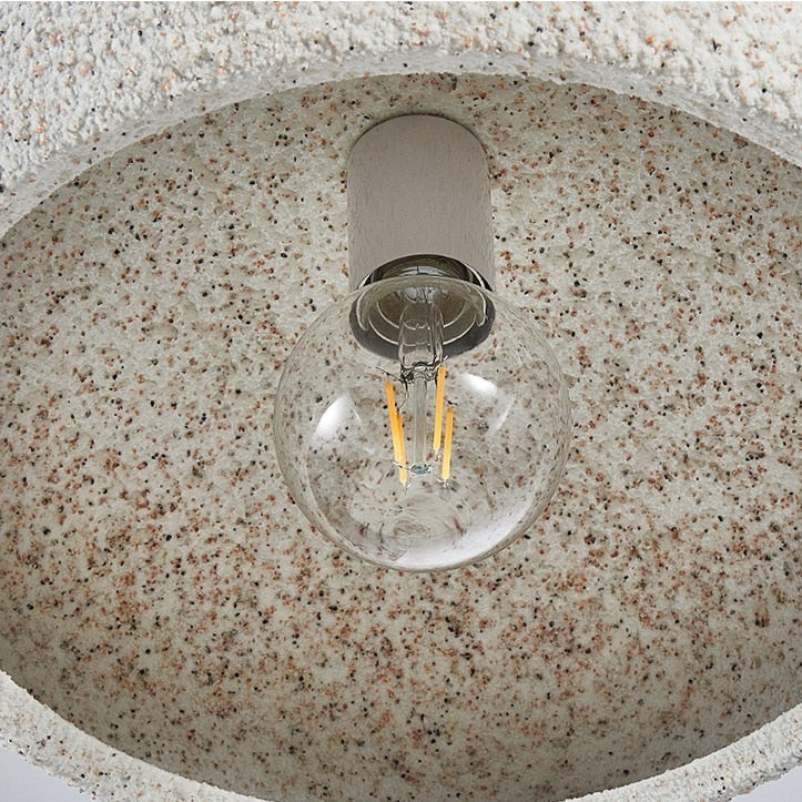 Modern ceiling light with stone-effect shade kery - vue 6 sur 11