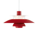 Modern LED pendant light with multiple Coen metal shades