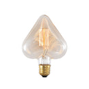 40W Edison vintage filament incandescent heart bulb