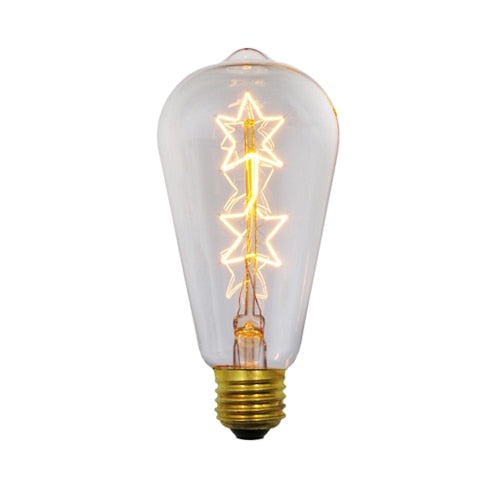 40W Vintage Edison Star Filament Incandescent Cone Bulb