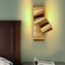 Modern gold knot-shaped wall light Ilba