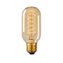 Vintage 40W Edison Spiral Filament Incandescent Tube Large Bulb