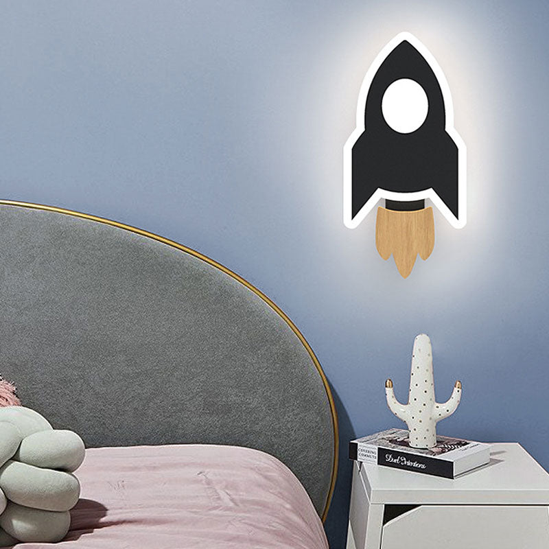 Children's LED wall light with spaceship Bowie - vue 3 sur 7