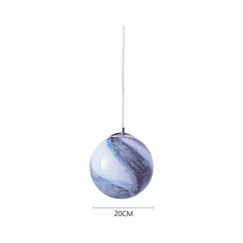 Children's pendant light shaped like planet Jupiter - vue 8 sur 8