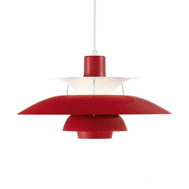 Modern LED pendant light with multiple Coen metal shades - vue 11 sur 28