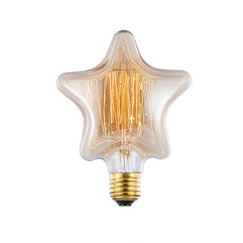 40W Edison vintage filament incandescent star bulb