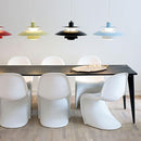 Modern LED pendant light with multiple Coen metal shades