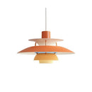 Modern LED pendant light with multiple Coen metal shades