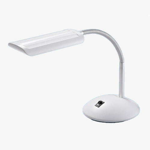 Simple white USB LED desk lamp