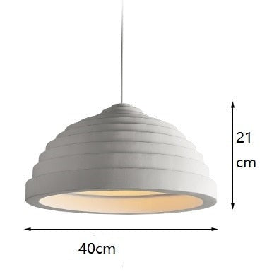 Modern pendant light with rounded shade jorja - vue 8 sur 7