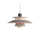 Modern LED pendant light with multiple Coen metal shades