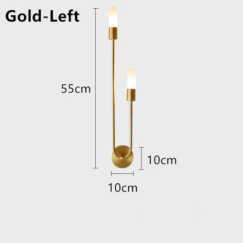 Minimalist u-shaped LED designer wall light Sally - vue 9 sur 9