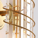 Gold crystal designer wall light luxury