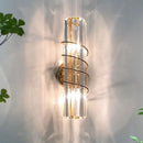 Gold crystal designer wall light luxury