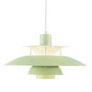 Modern LED pendant light with multiple Coen metal shades