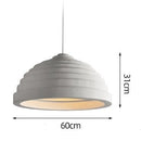 Modern pendant light with rounded shade jorja