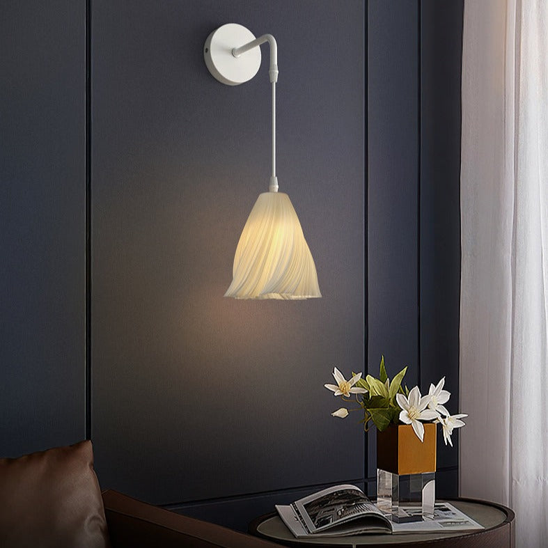Modern white metal wall light Gilor - vue 3 sur 9
