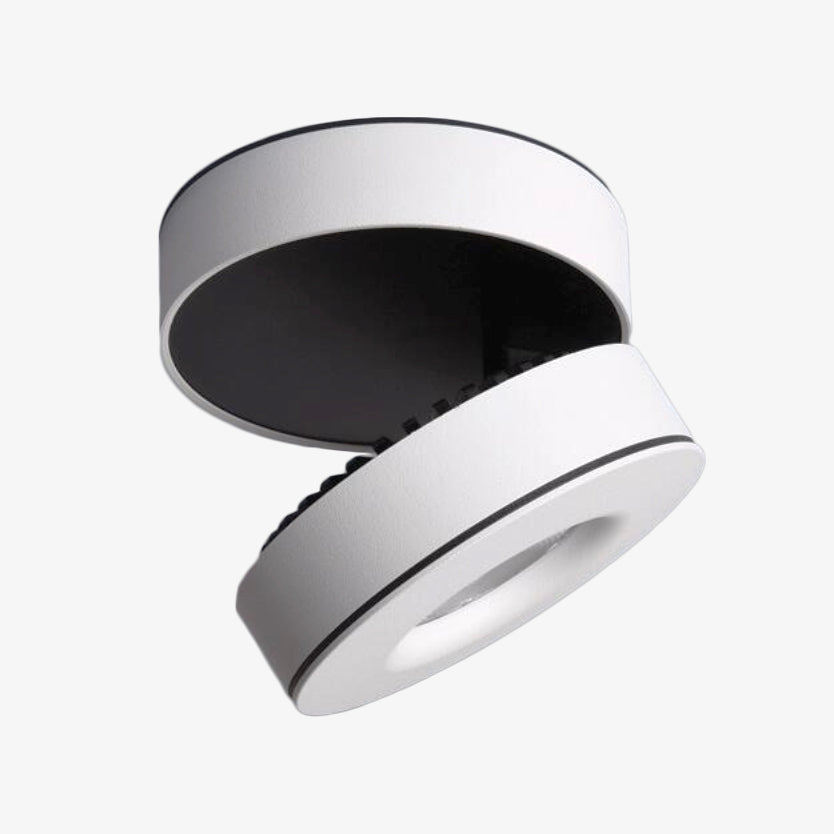 Modern round 355° rotatable LED spotlight manual