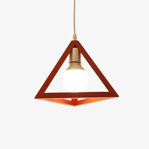 Triangle design pendant light in assorted colours - vue 9 sur 10