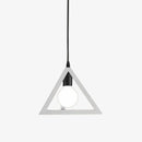 Triangle design pendant light in assorted colours