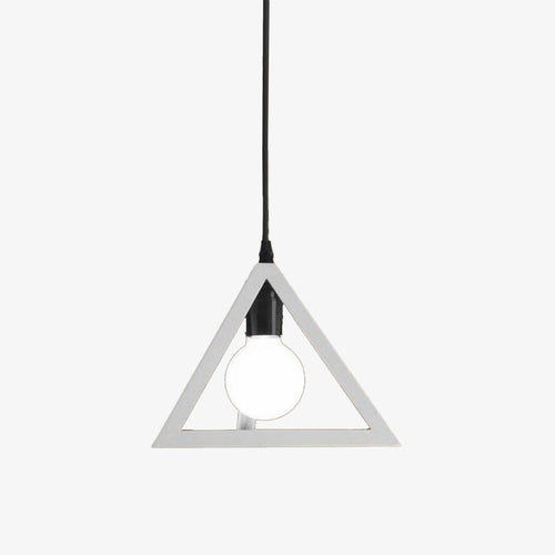 Triangle design pendant light in assorted colours - vue 8 sur 10