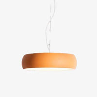 Creative round pendant light in vibrant colours