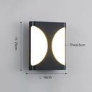 Modern water-resistant outdoor wall light Rwan