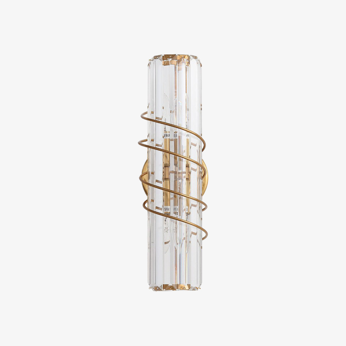 Gold crystal designer wall light luxury