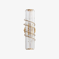 Gold crystal designer wall light luxury