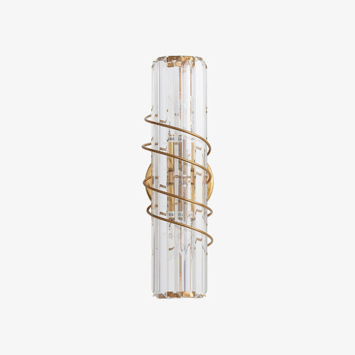 Gold crystal designer wall light luxury