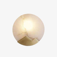 Modern LED marble wall light with gold base