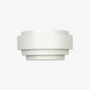 LED wall light with rounded design lamp