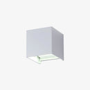 Design LED wall light cube (black, white or grey)