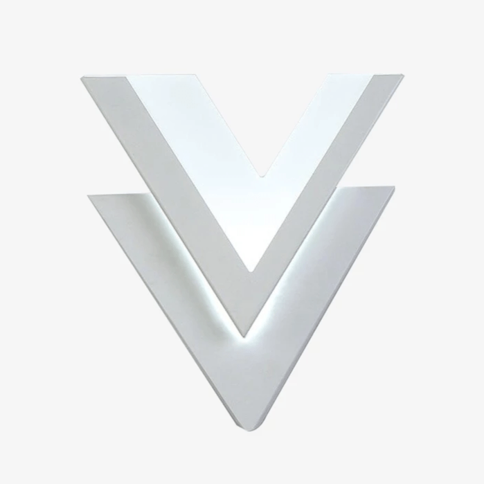 V-shaped LED wall light