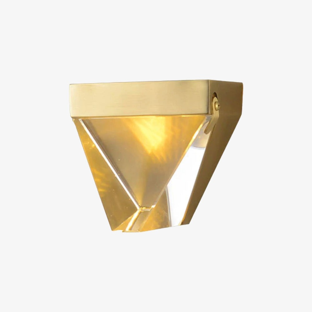 Modern pyramid-shaped luxury wall light jarrett