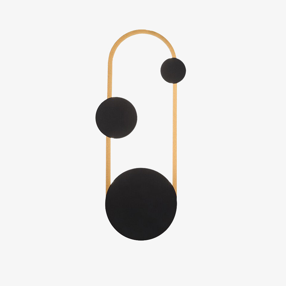 Modern rounded LED wall light scone