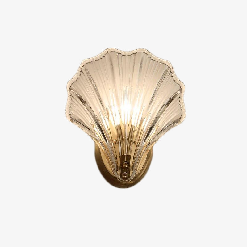 Modern shell-shaped LED wall light shelly