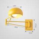 Modern adjustable colourful wall light lyana