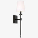 Retro wall light with white lampshade Apaja