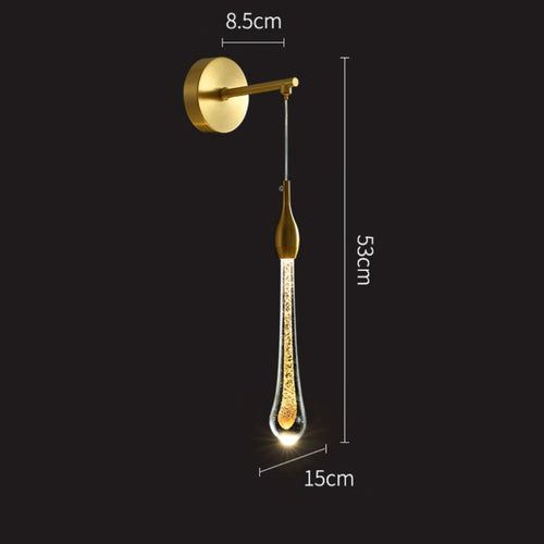Modern gold luxury Gabriella hanging wall light - vue 6 sur 7