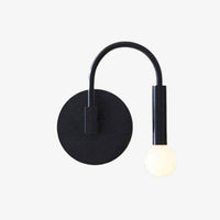 Modern LED wall light with hanging bulb