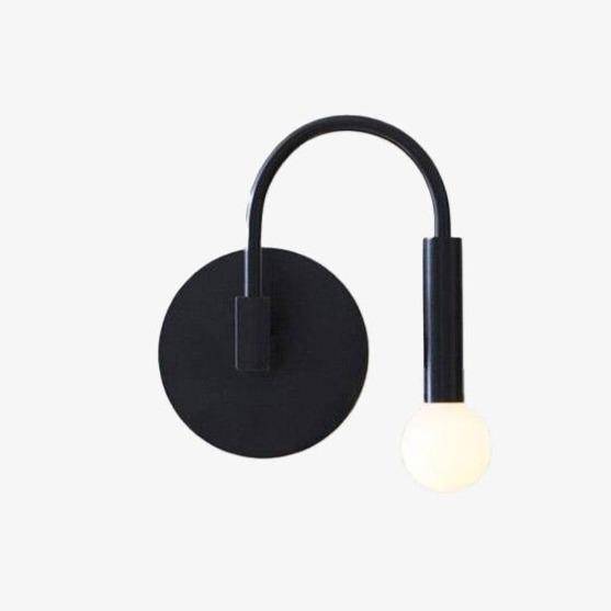 Modern LED wall light with hanging bulb