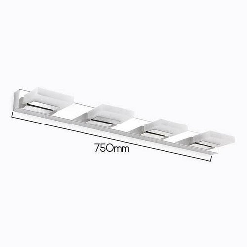 Chrome acrylic LED picture and mirror wall light - vue 6 sur 6