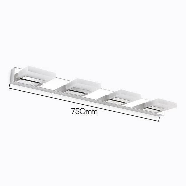 Chrome acrylic LED picture and mirror wall light - vue 5 sur 6