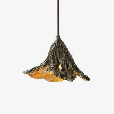 Tea leaf bark design pendant light - vue 4 sur 6