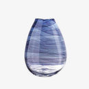 Abstract style purple glass design vase