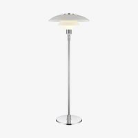 Modern chrome floor lamp hotel design